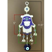 New Turkish Blue Evil Eye Nazar Hamsa Hand Wall Hanging Decor Amulet Blessing Gift -CL6