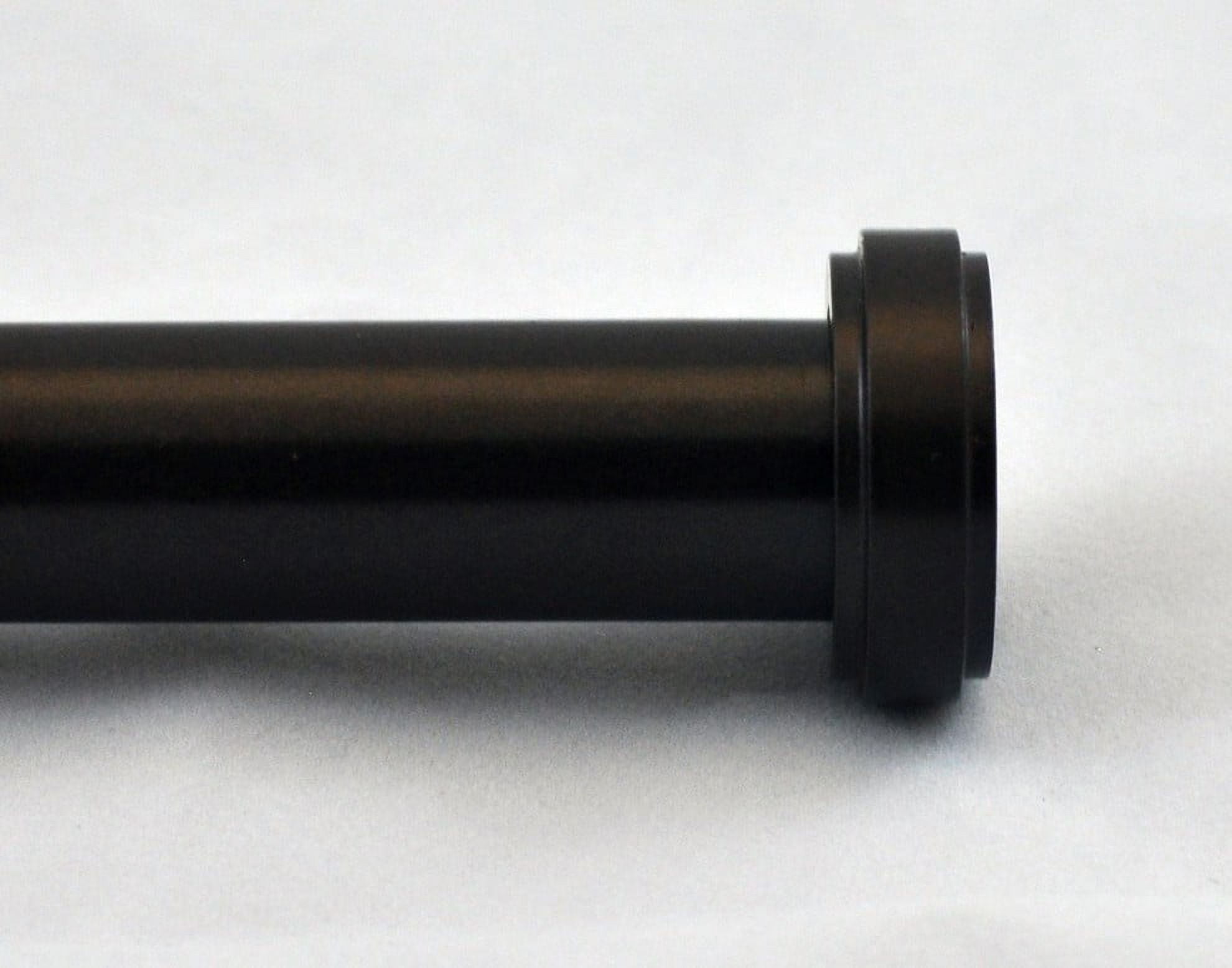 Urbanest Steel Button Curtain Rod, 3/4", Bronze, 48"-84"