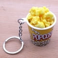 thumbnail image 4 of Creative Simulation Popcorn Bucket Keychain Mini Snack Cup Key Ring Pendant Gift, 4 of 10