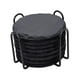 thumbnail image 5 of Juego de 8 posavasos de pizarra con soporte para bebidas, posavasos de piedra para encimera Redondo, 5 of 9