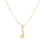 Jewelry Atelier Gold-Filled Initial Necklace for Women – Layered Initial Necklace with A-Z Pendant – 14k Gold-Filled Paperclip Chain– Cute Layered Gold Choker – Gold Jewelry for Women