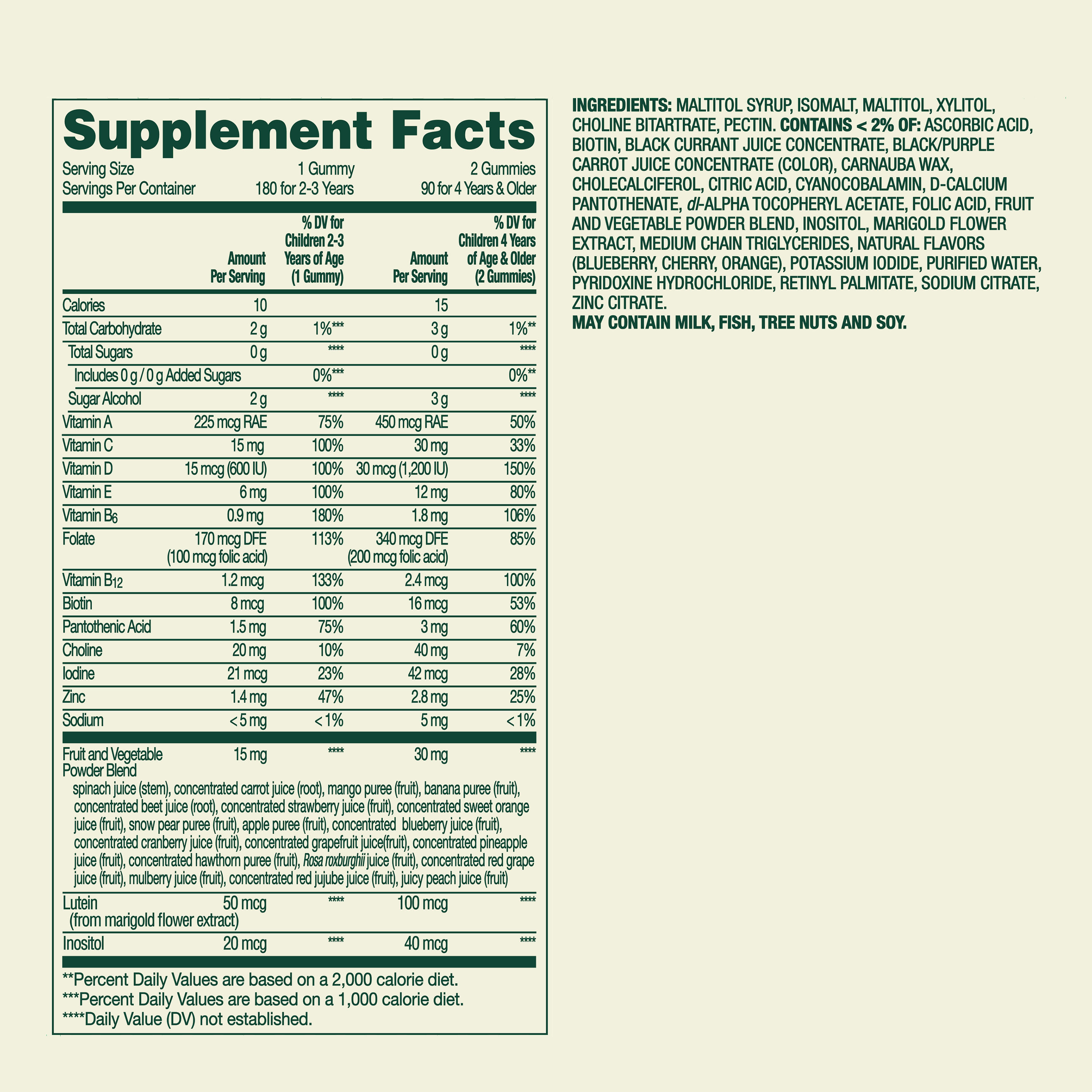 Spring Valley Zero Sugar Kids Multi Gummy, 180 Count photo 3