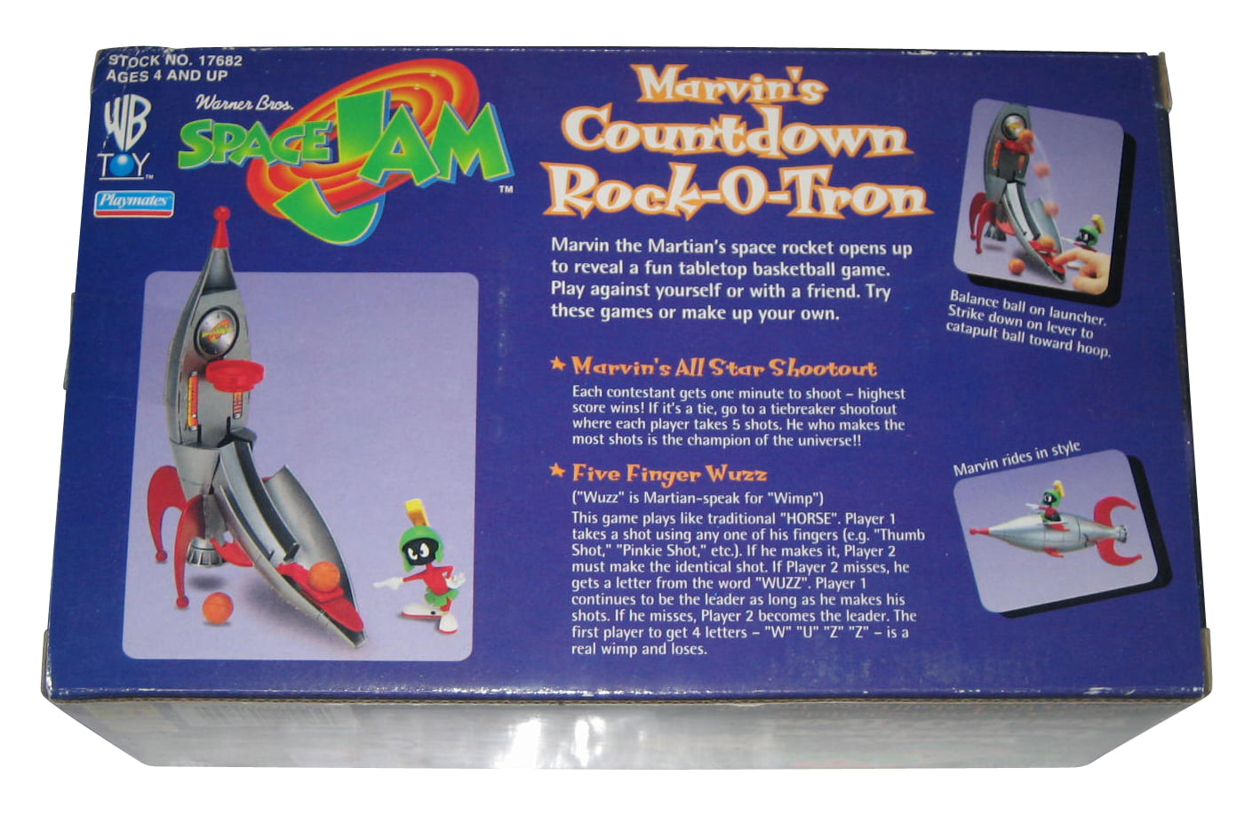 Space Jam Marvin's Countdown Rock-o-tron 1996 Playmates Toys for sale online 