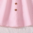 thumbnail image 4 of Little Girl Dresses Summer Dress Flying Sleeve Striped Shirt Dress Summer Dress,Size 8 Years-9 Years, 4 of 9