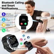 AI Smart Watch for Women Men 1.91 HD Touch Screen with Dual-Mode Smart Bluetooth Call and Voice Assistant 100+ Sport Modes IPX7 Waterproof Fitness Watch for Android/iPhone