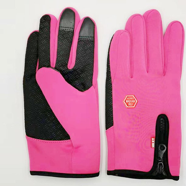 Guantes para deportes al aire libre, otoño e invierno, resistentes al viento, forro polar, pantalla táctil, para hombres y mujeres, montañismo, antideslizantes, impermeables, guantes de esquí cálidos