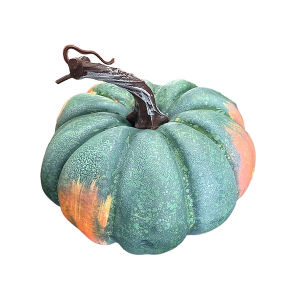 Citrouille en Mousse/ Citrouille Artificielle Bricolage/ Citrouille Décorative de Récolte d'Automne pour Vert Plat