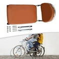 thumbnail image 3 of Ebike Bicycle Rear Saddle Bicycle Seat With Back Rest Pad Extended Sponge Cushion Electric Bike Rack Rear Seat Cushion black, 3 of 8