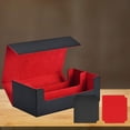 thumbnail image 2 of HILABEE Card Deck Box Game Card Storage Organizer Sleeved Cards Holder Gathering Red Divider Red, 2 of 8