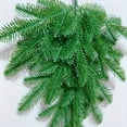 thumbnail image 6 of Artificial Christmas Teardrop Swag, Faux Norfolk Pine Teardrop Door Swag, Real Touch Greenery Pine Wreath Staircase Swags for Xmas Holiday Door Mantle Fireplace Decor Indoor Outdoor, 1 Pcs, 6 of 9