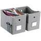 thumbnail image 1 of Caja para documentos de oficina, archivador de lino con deslizador metálico, organizador de archivos colgante, cajas de almacenamiento decorativas, caja de almacenamiento plegable para carpetas,, 1 of 8