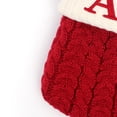 thumbnail image 4 of Fortune Christmas Sock, Red Snowflake Alphabet Letters Knitting Stocking Xmas Tree Pendant, 4 of 6