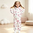 thumbnail image 2 of LIIPEE Autumn Winter Outfit Sets For Girls Cartoon Graphic Long Sleeve Pullover Hoodies And Sweatpants 2 Piece Set Kids Casual Comfortable Cute Outfits,5-6 Years, 2 of 8
