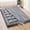 Grey wave, variant on COZY HARBOR Japanese Floor Futon Pad 2 Inch Wave Quilt Shredded Memory Foam Sleeping Pad,Queen(60"×80") with Zippered Washable Cover, Foldable,Black
