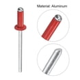 thumbnail image 4 of Unique Bargains 3,2 Mm x 9 Mm Rivets Aveugles Tête Ronde Ouverte en Aluminium, Rouge 100 Pack, 4 of 5