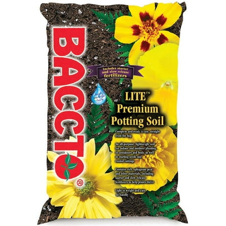 BACCTO Lite 1420P Potting Soil, 20 qt Bag (Best Topsoil In A Bag)