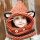 thumbnail image 5 of Animal fox hat ear protection warm cute childrens handmade knitted hat autumn and winter scarf, 5 of 5