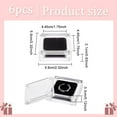 thumbnail image 2 of 6 pcs Acrylic Ring Box with Velvet 2.3x2.3inch Transparent Crystal Ring Gift Boxes with Magnetic Clasps for Wedding Proposal Jewelry Presentation Gift Box for Rings Earrings for DIY, 2 of 7