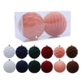 thumbnail image 4 of 2Pcs 10CM Christmas Baubles Shatterproof Ornaments for Tree Wreath Winter Wedding Party Decor, 4 of 9
