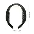 thumbnail image 4 of Unique Bargains 1 Pc Windmill Pattern Headband 6.3"x4.72" Black, 4 of 6