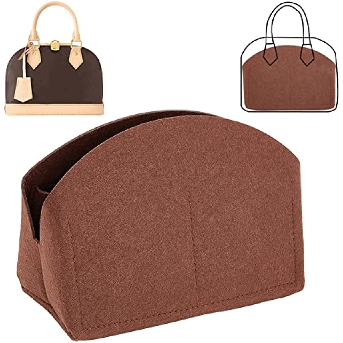1pc Felt Purse Organizer Insert Bag in Bag Handbag Tote Organizer Shell Shaper Women Purse Liner