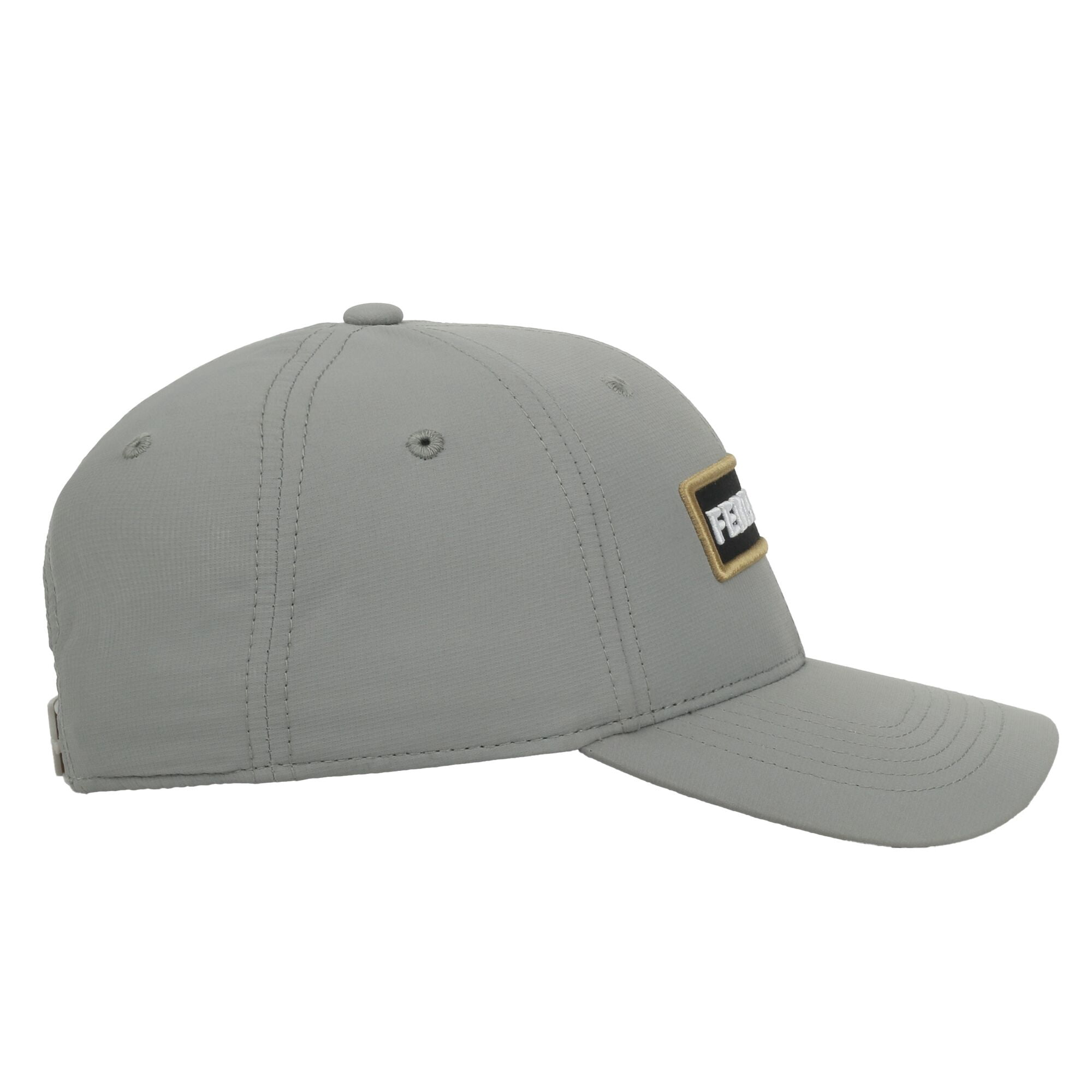 Federal Ammunition Structured 6-Panel Snapback Hat – Embroidered Patch Logo Cap, Grey, One Size