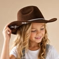 thumbnail image 3 of Kids Girls Boys Bling Rhinestone Western Cowgirl Hat Sparkly Star Disco Cowboy Hat,One Size, 3 of 4