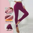 thumbnail image 6 of Fiaer Women's Leggings Elastic Waistband Gym Yoga Soft Stirrup Pants Tights Plus Size Stretch Slim Fit Workout Trousers Wine L, 6 of 9