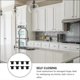 thumbnail image 3 of 8Pcs Black Overlay Cabinet Hinges For Home Kitchen Bathroom Use Self Closing Durable Hardware, 3 of 5