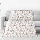 thumbnail image 1 of Balery Summer Floral Manta de Felpa Suave y Acogedora – Cobija de Franela Aterciopelada para Cama, Lavable y Cálida para Sofá, Mascotas, Transpirable-40"x30", 1 of 7