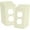 Light Almond, variant on Bates- Black Outlet Covers Wall Plate, 10 Pack, Duplex Receptacle Outlet