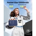 thumbnail image 3 of Paquete de baterías Magsafe COOAV 12000mAh 20W para iPhone 16/15/14/13/12, 3 of 7