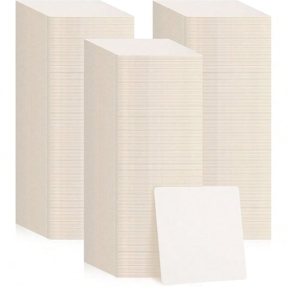 600 Pcs Disposable Paper Bar Coasters Bulk 4 Inch Cardboard Coasters Square Blank for Drinks DIY Crafts Wedding White