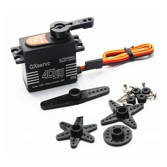 40KG High-Torque Digital Servo for RC Cars and Robots 300mm Wire Length, 20.2x40x40.5mm Size, 3μs Dead Time
