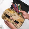 thumbnail image 6 of Sikiie Vintage Floral Butterfly Collage Print Flip Double-layer Pencil Case, All-purpose Stationery Bag for Study and Office, Zipper Design, Unisex, 6 of 7