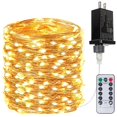 thumbnail image 1 of Cadena de luces LED BHCLIGHT de 99 pies y 300 pies, impermeables, color blanco cálido, 1 of 8