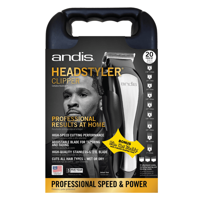 Andis HeadStyler Adjustable Blade Clipper Haircutting Kit, 20