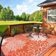 thumbnail image 3 of Ileading Outdoor Rugs for Patios 9'x12' Waterproof Patio Mat Plastic Straw Rug Reversible RV Camping Tent Rug Outside Area Rug for RV, Patios,Deck, Beach,Balcony, Camping, 3 of 12