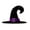 Purple, variant on Halloween Baby Hats Decorative Props Roleplay Headdress Bow Caps Wizard HatToddler Hat Black One Size