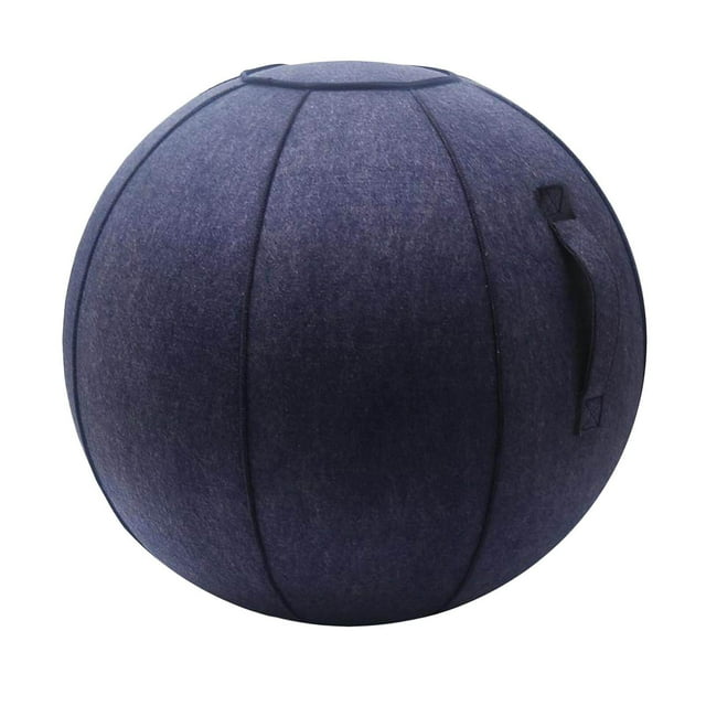 pitrice Yoga Ball Cover Ball Pilates Sitting Ball Chair Cover Storage Bag Blue