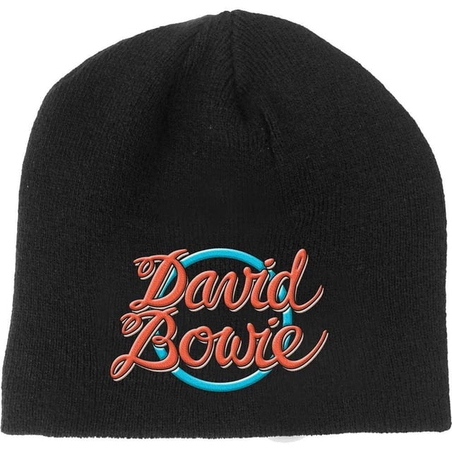 David Bowie Adult 1978 World Tour Logo Beanie