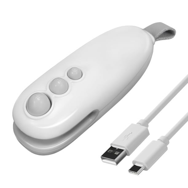 Mini sellador de bolsas Lipaux 2 en 1, sellador térmico y cortador USB-C, blanco