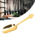thumbnail image 4 of Brass Spoon, Minimalist Appearance Brass Tea Spoons Long Handle  For Home, 4 of 8