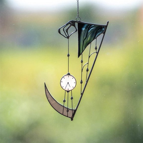 Halloween Faux Stained Glass Ghost Ornaments Acrylic, Sun Catchers Indoor Window Halloween Decor Cute Suncatcher, Gothic Pumpkin Spider Gift Fall Decor for Window Door Wall