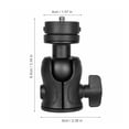 thumbnail image 3 of Adaptador de Montaje de la Cámara del Trípodos Panorámico Mini Ballhead 360 rotativo 10 kg/ 4.4 Libras de Capacidad de Carga Con Un clip de Teléfono Ajustable Incorporado DE, 3 of 7