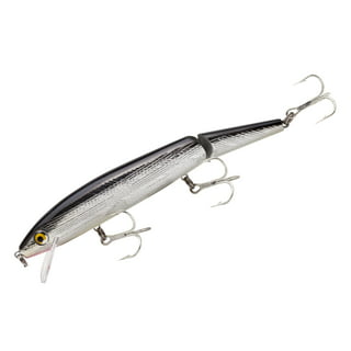  Rebel Lures Tracdown Minnow Slow-Sinking Crankbait Fishing Lure  - Great for Bass, Trout and Walleye, Slick Black Minnow, 1 5/8 in, 3/32 oz  : Fishing Soft Plastic Lures : Sports & Outdoors