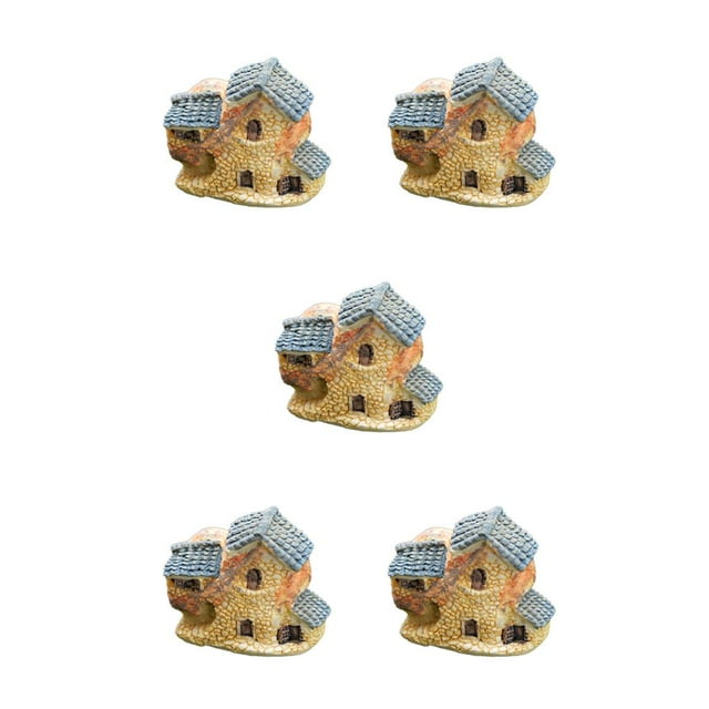 ZheElen Fairy Garden Kit Not Fade Easily Beautiful Eye-catching Lightweight Terrarium Decor Different Display Balcony Decoration Type 5 5Set