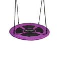 thumbnail image 1 of ALEKO Balancement de Plate-Forme de Soucoupe Extérieure de 40 Pouces avec Cordes Suspendues Réglables, Violet, 1 of 8