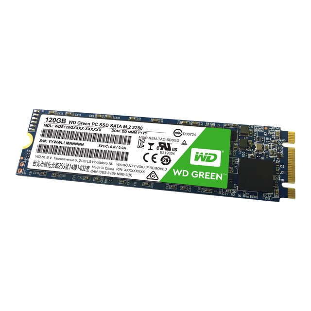 WD Green PC SSD WDS120G1G0B - SSD - 120 GB - Interne - M.2 2280 - SATA 6Gb/s