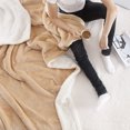 thumbnail image 2 of ROSEKIND Ultra Soft Cozy Faux Fur Throw Blanket, Fuzzy Plush Thick Bubble Blanket| Brown|60x80inch, 2 of 6